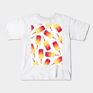 Watercolor seamless pattern with ice cream Kids T-Shirt